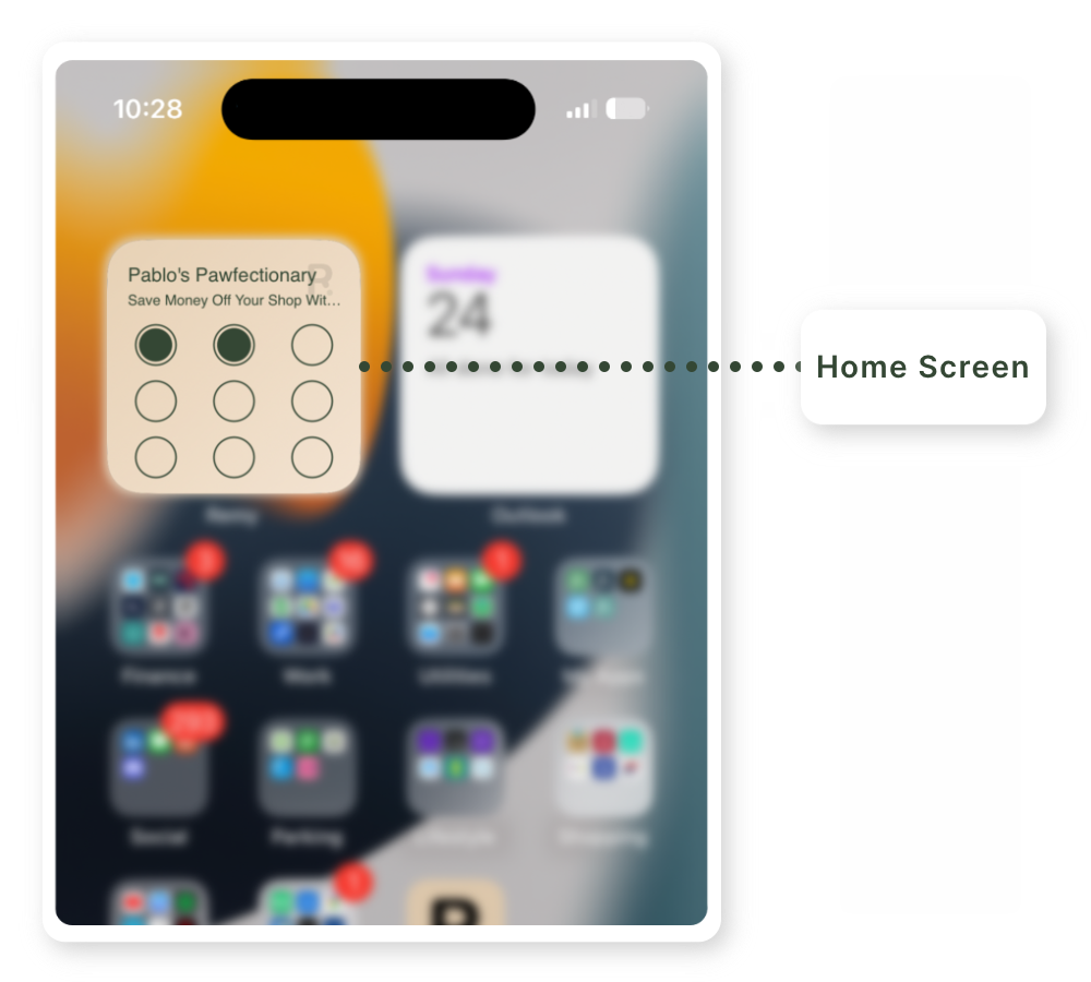 iOS Home Screen Widget