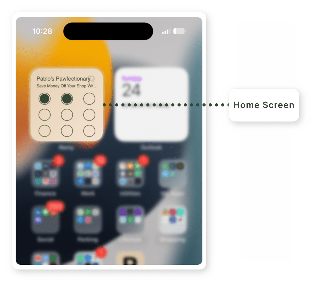 iOS Home Screen Widget